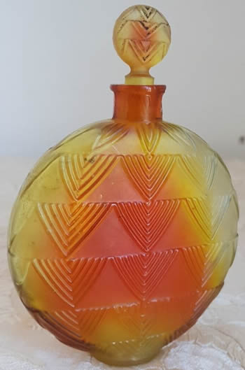 Vers Le Jour Perfume Bottle That Is A Close Call Copy of the Original Rene Lalique Design molded only MADE IN FRANCE to the underside
